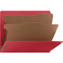 Nature Saver Letter Recycled Classification Folder - 8 1/2" x 11" - End Tab Location - 2 Divider(s) - 25 pt. - Fiberboard - (NATSP17372) Product Image 