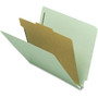 Nature Saver Letter Recycled Classification Folder - 8 1/2" x 11" - 2 Fastener(s) - 2" for Folder - 1 Divider(s) - 25 pt. Product Image 