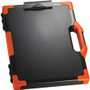 Officemate Carry-All Clipboard Storage Box - Storage for Tablet, Notebook - 8 1/2" x 11" , 8 1/2" x 14" Sheet Size - Black, Orange Product Image 