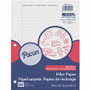 Pacon Wide Ruled Filler Paper - 200 Sheets - Wide Ruled Front Ruling - 0.37" Ruled - Red Margin - 3 Hole(s) Product Image 