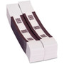 PAP-R Currency Straps - 1.25" Width - Self-sealing, Self-adhesive, Durable - 20 lb Basis Weight - Kraft - White, Violet Product Image 