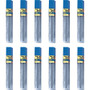 Pentel Super Hi-Polymer Leads - 0.7 mm , Medium Point - 2H - Black Lead - 12/Tube Product Image 