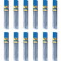 Pentel Super Hi-Polymer Leads - 0.7 mm , Medium Point - 2H - Black Lead - 12/Tube Product Image 