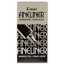 Pilot Fineliner Markers - 0.7 mm Fine Pen Point - Black Ink - Black Barrel - Acrylic Fiber Tip - (PIL11002) Product Image 