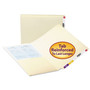 Smead Heavyweight Manila End Tab Pocket Folders, Interior Front Panel Pocket, Straight Tabs, Letter Size, 11-pt Manila, 50/Box View Product Image