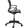 Safco Shell Desk Chair, Supports Up to 275 lb, 17" to 20" Seat Height, Black Seat/Back, Black Base, Ships in 1-3 Business Days (SAF7013BL) View Product Image