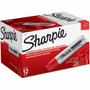 Sharpie Magnum Permanent Marker - 15.87 mm Jumbo Chisel Marker Point - Red Ink - Silver Plastic Barrel - Felt Tip - (SAN44002BX) Product Image 