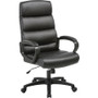 SOHO Colline High-Back Chair with Fixed Arms - Black Seat Color - Bonded Leather Seat Material - Black Back Color - Bonded Leather Back Material - High Back Product Image 