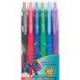 So-Mine Serve Berry Quick Dry Retract Gel Ink Pen - 0.7 mm Medium Pen Point - Retractable - Black, Blue, Red, Dark Blue, Purple, Green Ink - Gel-based - Black, Blue, Red, Dark Blue, Purple, Green Barrel Product Image 