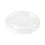 World Centric PLA Clear Cold Cup Lids, Flat Lid, Fits 9 oz to 24 oz Cups, 1,000/Carton (WORCPLCS12) View Product Image