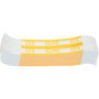 Sparco White Kraft ABA Bill Straps - 1000 Wrap(s) - Total $1,000 in $10 Denomination - Kraft - Yellow Product Image 