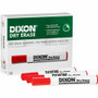 Dixon Dry Erase Markers - Broad Chisel, Fine Marker Point - Red Ink Product Image 