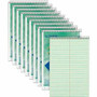 TOPS Steno Books - 80 Sheets - Wire Bound - Gregg Ruled Margin - 6" x 9" Sheet Size - Green Tint Paper Product Image 