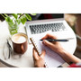 uniball 207 Plus+ Gel Pen, Retractable, Medium 0.7 mm, Blue Ink, Black Barrel, Dozen View Product Image