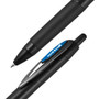 uniball 207 Plus+ Gel Pen, Retractable, Medium 0.7 mm, Blue Ink, Black Barrel, Dozen View Product Image