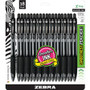 Zebra Z-Grip Retractable Ballpoint Pens - 1 mm Medium Pen Point - Retractable - Black Ink Product Image 