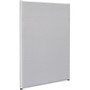 Lorell Panel System Partition Fabric Panel - 36.4" Width x 60" Height - Steel Frame - Gray Product Image 