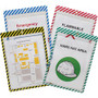 C-Line Safety Striped Shop Ticket Holders - 0.1" Height x 9.8" Width x 13.6" Length - Vinyl - Assorted Product Image 