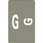 Smead AlphaZ Color-Coded Second Letter Alphabetical Labels, G, 1 x 1.63, Gray, 10/Sheet, 10 Sheets/Pack View Product Image