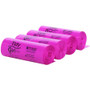 Tidy Girl Feminine Hygiene Sanitary Disposal Bags, 4" x 4" x 10", Pink/Black, 150 Bags/Roll, 4 Rolls/Carton View Product Image