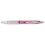 uniball 207 Breast Cancer Awareness Gel Pen Office Pack, Retractable, Medium 0.7mm, Black Ink, Translucent Pink/White Barrel, 36/Pack View Product Image