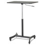 Victor DC500 High Rise Collection Mobile Adjustable Standing Desk, 30.75" x 22" x 29" to 44", Black View Product Image