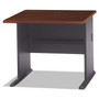 Bush Series A Collection Workstation Desk, 35.63" x 26.88" x 29.88", Hansen Cherry/Galaxy View Product Image