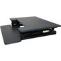 Victor High Rise Height Adjustable Standing Desk with Keyboard Tray, 31" x 31.25" x 5.25" to 20", Gray/Black View Product Image