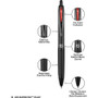 uni-ball Corporation Pen,Gel,207Plus,Retractable,0.7mm,Red Ink/Black Barrel (UBC70464) View Product Image
