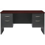 Lorell Double Pedestal Credenza, 24"x60", CH/MH (LLR79160) View Product Image