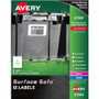 Avery Surface Safe ID Label - 3" Width x 5" Length - Removable Adhesive - Rectangle - Laser, Inkjet - White Product Image 
