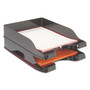 deflecto Docutray Multi-Directional Stacking Tray Set, 2 Sections, Letter to Legal Size Files, 10.13" x 13.63" x 2.5", Black, 2/Pack View Product Image