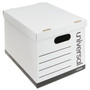 Universal Basic-Duty Economy Record Storage Boxes, Letter/Legal Files, 12" x 15" x 10", White, 10/Carton View Product Image