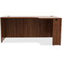 Lorell Right Corner Credenza, 66"x36"x24"x29-1/2", Walnut (LLR34396) View Product Image