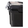 Storex Premium Mobile File Transport Box with Telescoping Handle and Organizer Tray, Letter Files, 15" x 16.38" x 14.25", Black/Gray View Product Image