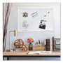 U Brands Magnetic Dry Erase Board with Decor Frame, 30" x 20", White Surface, White Wood Frame View Product Image