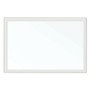 U Brands Magnetic Dry Erase Board with Decor Frame, 30" x 20", White Surface, White Wood Frame View Product Image