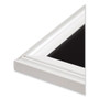 U Brands Magnetic Chalkboard with Decor Frame, 30 x 20, Black Surface, White Wood Frame (UBR2073U0001) View Product Image