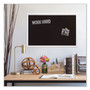 U Brands Magnetic Chalkboard with Decor Frame, 30" x 20", Black Surface, White Wood Frame View Product Image