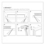 U Brands Linen Bulletin Board with Decor Frame, 30" x 20", Tan Surface, White Wood Frame View Product Image