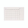 U Brands Magnetic Dry Erase Calendar with Decor Frame, Monthly Planning/Scheduling, 30" x 20", White Surface, White Wood Frame View Product Image