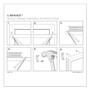 U Brands Magnetic Dry Erase Calendar with Decor Frame, Monthly Planning/Scheduling, 30" x 20", White Surface, White Wood Frame View Product Image