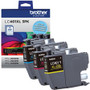 Brother LC401XL3PKS Original High Yield Inkjet Ink Cartridge - CMY - 3 / Pack Product Image 