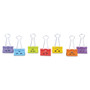 Universal Emoji Themed Binder Clips with Storage Tub, Medium, Assorted Colors, 42/Pack (UNV31031) View Product Image