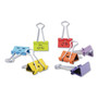 Universal Emoji Themed Binder Clips with Storage Tub, Medium, Assorted Colors, 42/Pack View Product Image