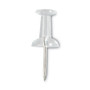 Universal Clear Push Pins, Plastic, Clear, 0.38", 400/Pack (UNV31306) View Product Image