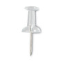 Universal Clear Push Pins, Plastic, Clear, 0.38", 400/Pack View Product Image
