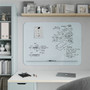 U Brands Magnetic White Glass Dry-Erase Board, 47" X 35" (UBR4849U0001) View Product Image