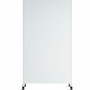 U Brands Double Sided Magnetic Glass Dry-Erase Mobile Floor Easel - 42" (3.5 ft) Width x 72" (6 ft) Height - Tempered Glass Surface - Rectangle - Vertical - Floor Standing Product Image 