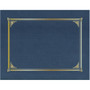 Geographics Classic Letter Recycled Presentation Cover - 8 1/2" x 11" - Card Stock, Linen - Navy Blue Product Image 